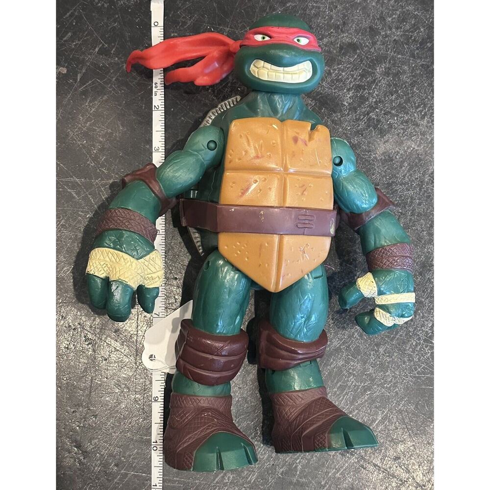 Big 2012 Battle Shell Raphael 10” Figure Teenage Mutant Ninja Turtles TMNT Large